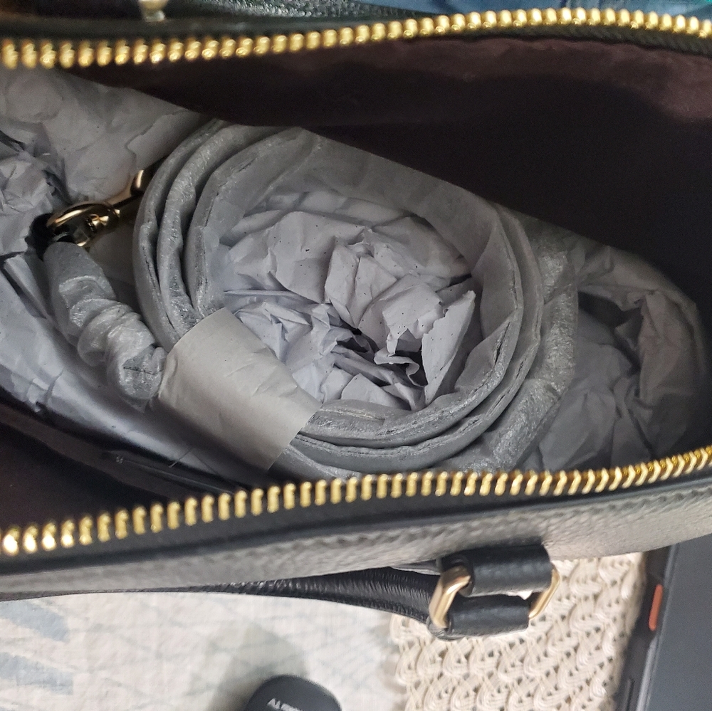 Coach Black Pebbled Leather Satchel - Picture 8 of 8